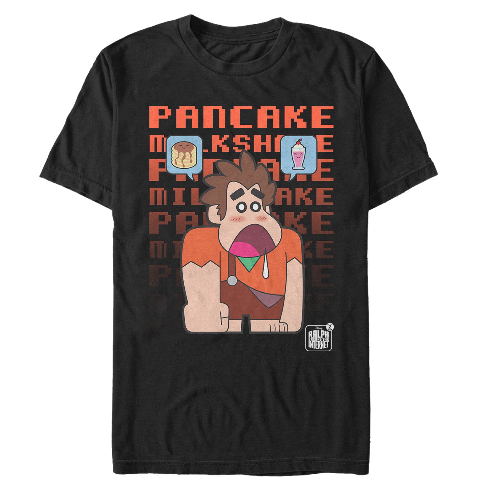 Men's Ralph Breaks the Internet Milkshake Game T-Shirt Men's Ralph Breaks the Internet Milkshake Game T-Shirt