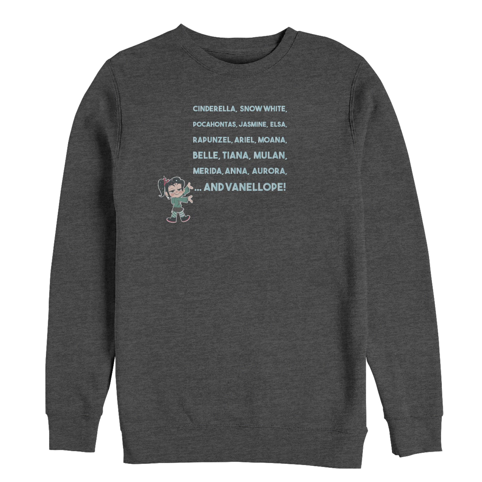 Men's Ralph Breaks the Internet Princess List Sweatshirt Men's Ralph Breaks the Internet Princess List Sweatshirt