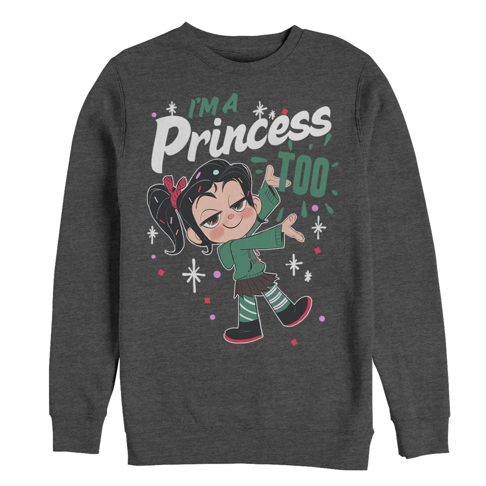 Men's Ralph Breaks the Internet Princess Vanellope Sweatshirt Men's Ralph Breaks the Internet Princess Vanellope Sweatshirt
