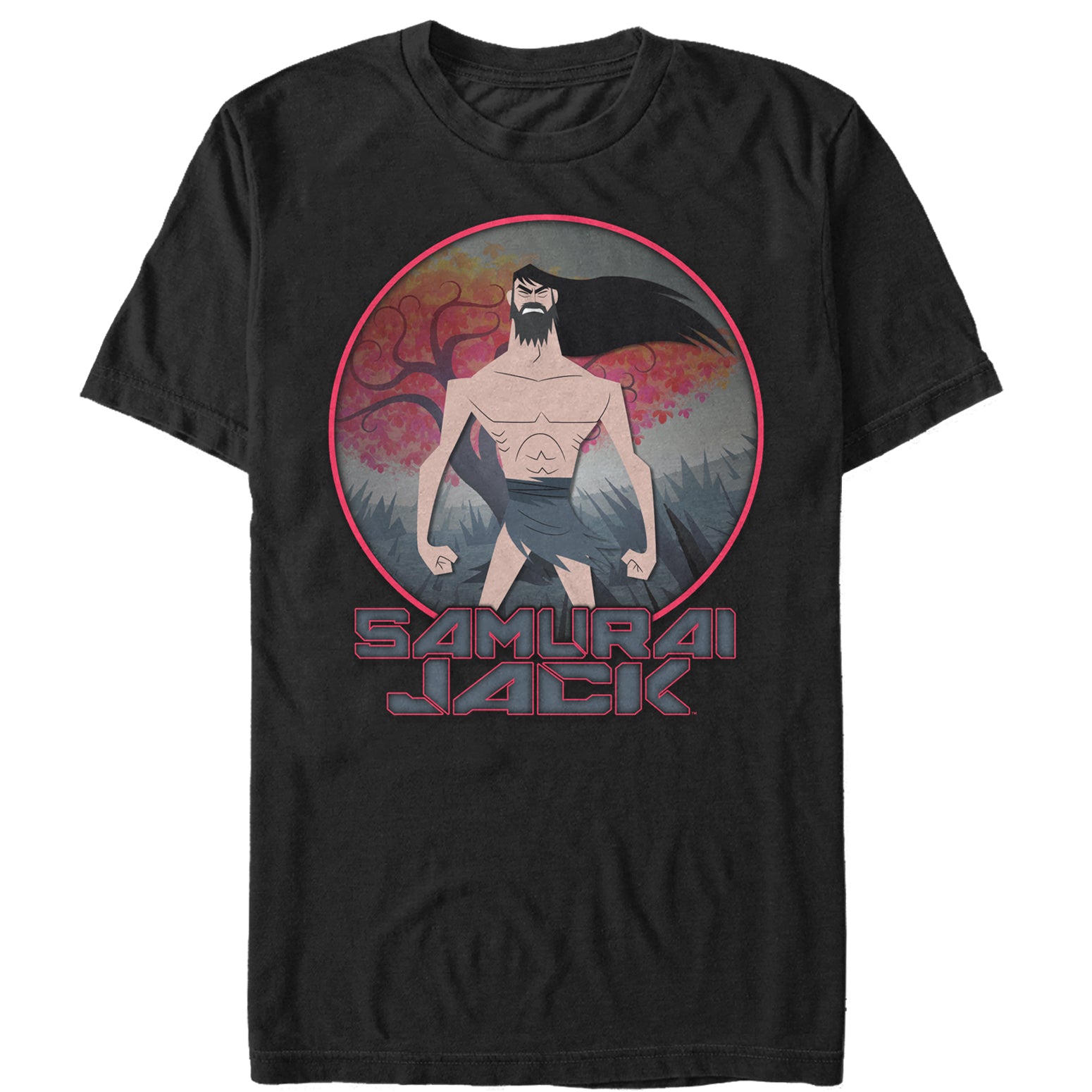 Men's Samurai Jack Tree Frame T-Shirt Men's Samurai Jack Tree Frame T-Shirt