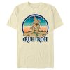 Men’s Scooby Doo Ruh Roh Retro Circle T-Shirt