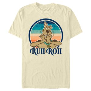 Men’s Scooby Doo Ruh Roh Retro Circle T-Shirt
