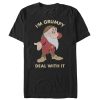 Men’s Snow White and the Seven Dwarfs Grumpy Deal With It T-Shirt
