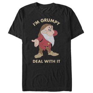 Men’s Snow White and the Seven Dwarfs Grumpy Deal With It T-Shirt