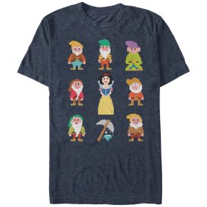 Men’s Snow White and the Seven Dwarfs Pixels T-Shirt
