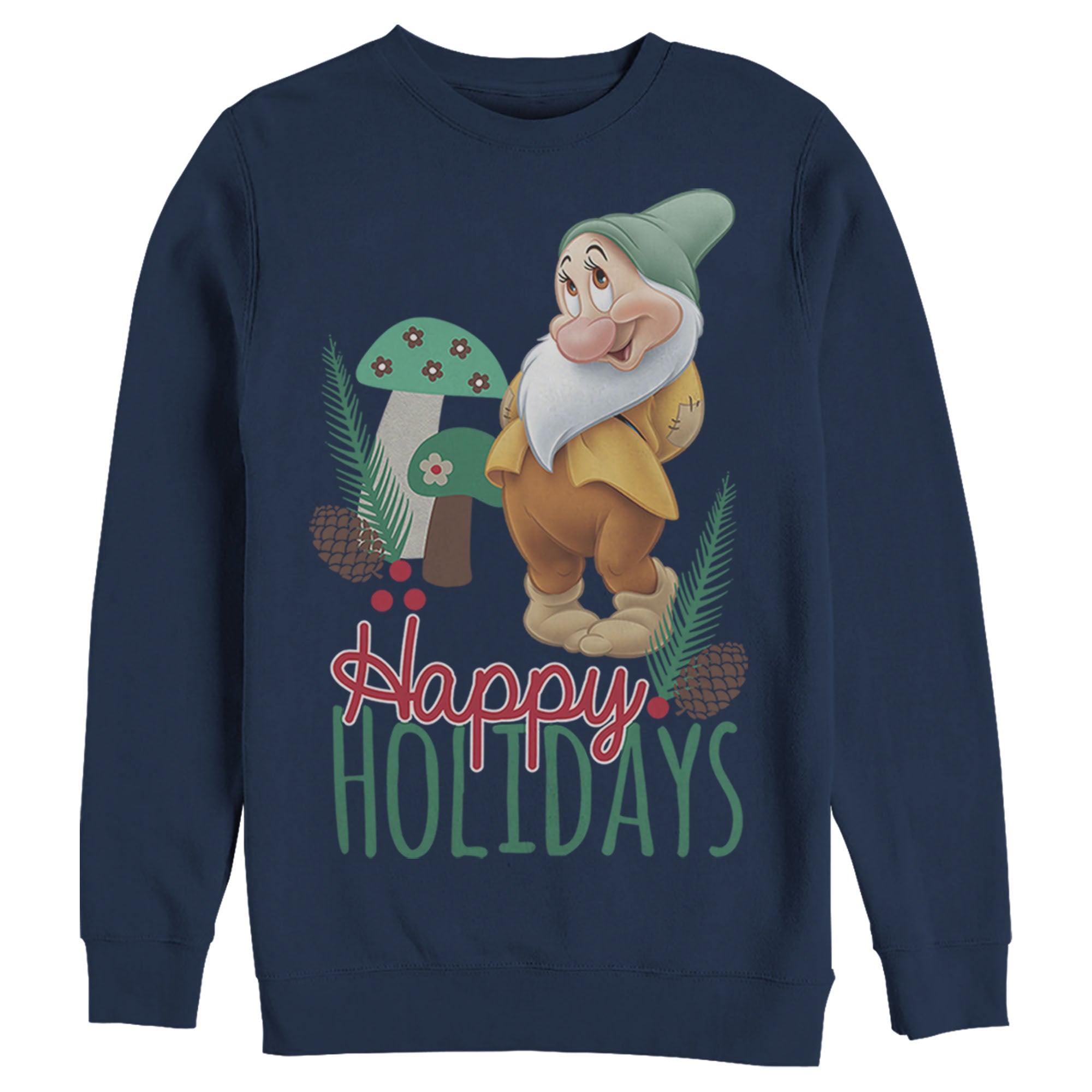 Men's Snow White and the Seven Dwarfs Snow White and the Seven Dwarfs Happy Bashful Holidays Sweatshirt Men's Snow White and the Seven Dwarfs Snow White and the Seven Dwarfs Happy Bashful Holidays Sweatshirt