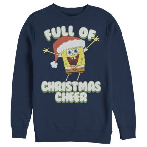 Men’s SpongeBob SquarePants Christmas Full of Cheer Sweatshirt