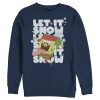 Men’s SpongeBob SquarePants Christmas Let It Snow Sweatshirt