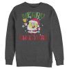 Men’s SpongeBob SquarePants Christmas Santa Beard Sweatshirt