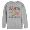 Men’s SpongeBob SquarePants Christmas Santa Can Explain Sweatshirt