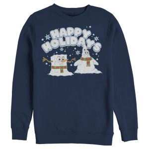 Men’s SpongeBob SquarePants Happy Holiday Snowman Sweatshirt