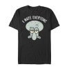 Men’s SpongeBob SquarePants Squidward Hates Everyone T-Shirt
