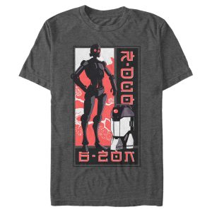 Men’s Star Wars Visions C-3PO and R2-D2 Anime T-Shirt