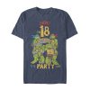 Men’s Teenage Mutant Ninja Turtles 18th Birthday Pizza Party T-Shirt