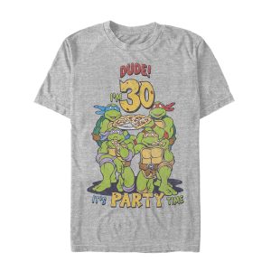 Men’s Teenage Mutant Ninja Turtles 30th Birthday Pizza Party T-Shirt
