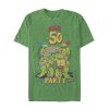 Men’s Teenage Mutant Ninja Turtles 50th Birthday Pizza Party T-Shirt