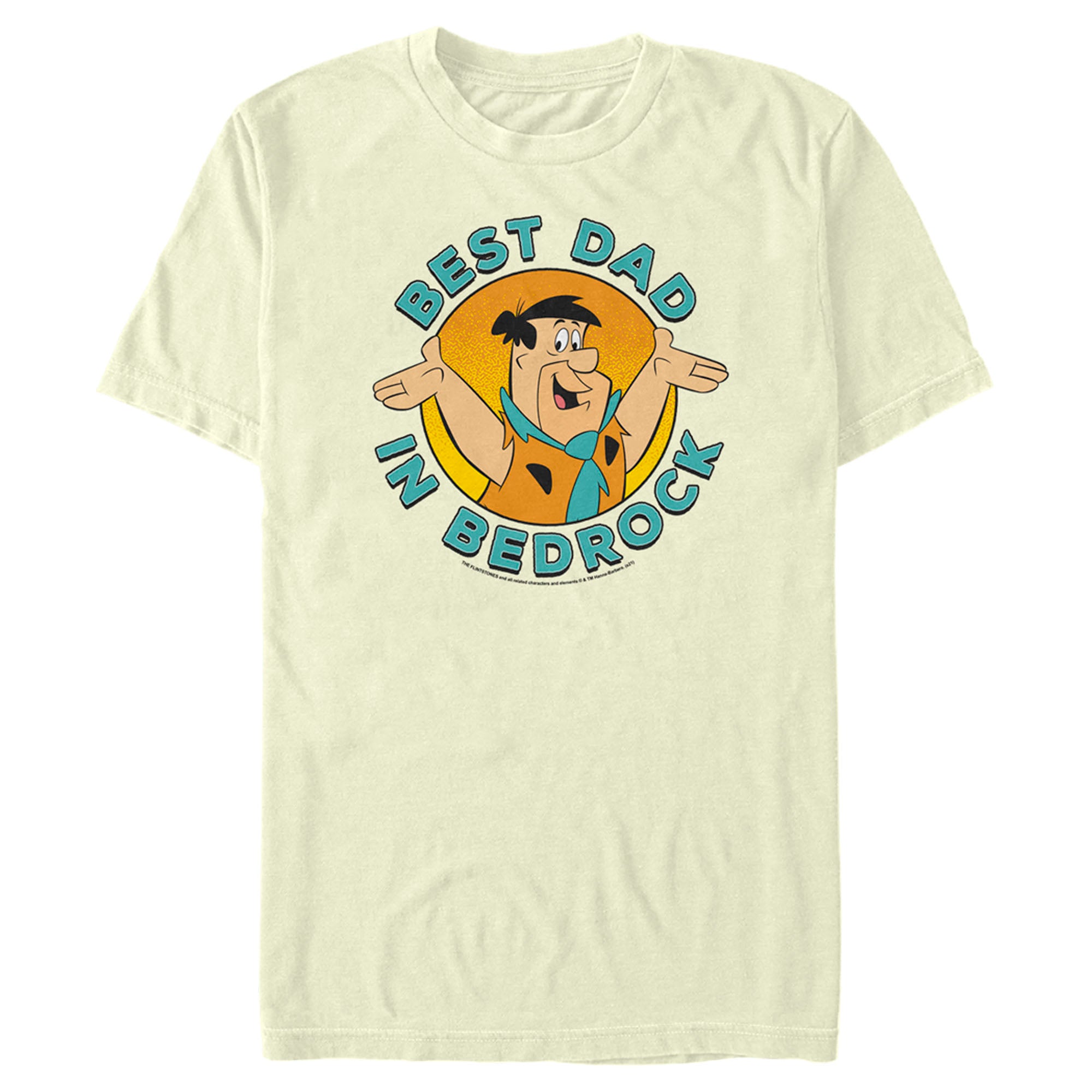 Men's The Flintstones Father's Day Fred Flintstone Best Dad T-Shirt Men's The Flintstones Father's Day Fred Flintstone Best Dad T-Shirt