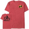 Men’s The Incredibles 2 Logo Badge Silhouette T-Shirt