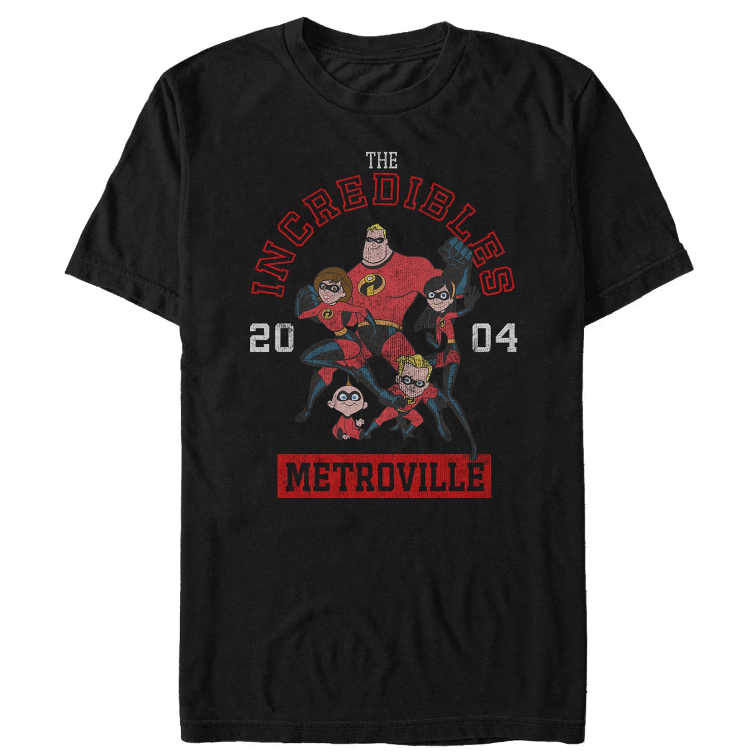 Men's The Incredibles Metroville Family T-Shirt Men's The Incredibles Metroville Family T-Shirt
