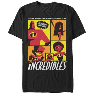 Men’s The Incredibles Starring Explosive Family Action T-Shirt