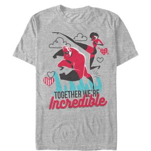 Men’s The Incredibles Valentine Together We’re Incredible T-Shirt