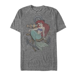 Men’s The Little Mermaid Ariel Ship Anchor T-Shirt