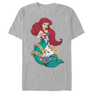 Men’s The Little Mermaid Ariel Tattoo T-Shirt