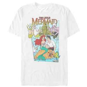 Men’s The Little Mermaid Character Poster T-Shirt