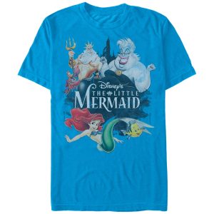 Men’s The Little Mermaid Vintage Characters T-Shirt