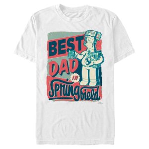 Men’s The Simpsons Father’s Day Homer Simpson Best Dad in Springfield T-Shirt