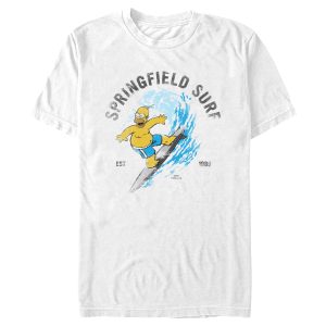 Men’s The Simpsons Homer Springfield Surf Distressed T-Shirt