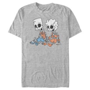Men’s The Simpsons Skeleton Bart and Lisa T-Shirt