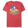Men’s The Simpsons Skeleton Family Couch T-Shirt