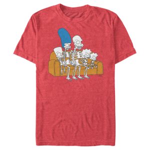 Men’s The Simpsons Skeleton Family Couch T-Shirt
