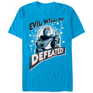 Men’s Toy Story Buzz Lightyear Defeat Evil T-Shirt
