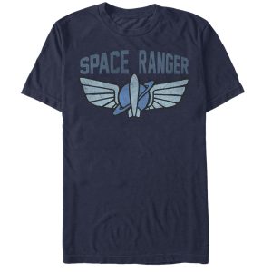 Men’s Toy Story Buzz Lightyear Star CommBlack and White Logo T-Shirt