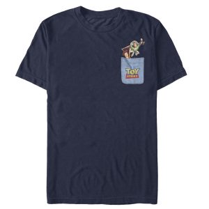Men’s Toy Story Buzz & Woody Pocket Print T-Shirt