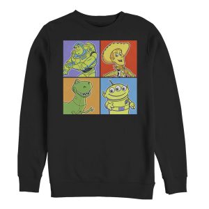 Men’s Toy Story Character Color Panels Sweatshirt