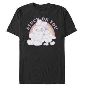Men’s Toy Story Ducky & Bunny Stuck on You Rainbow T-Shirt