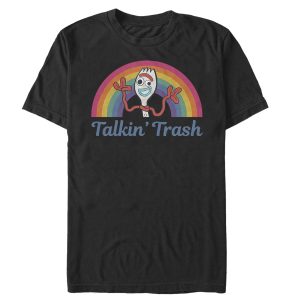 Men’s Toy Story Forky Talkin’ Trash Rainbow T-Shirt