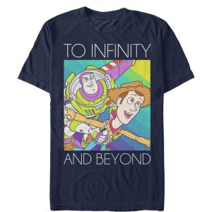 Men’s Toy Story Infinity and Beyond Rainbow T-Shirt