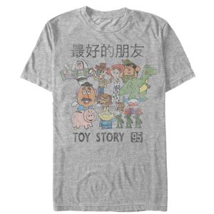 Men’s Toy Story Retro Kanji Character Scene T-Shirt