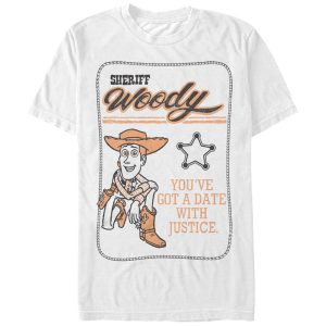 Men’s Toy Story Sheriff Woody Date With Justice T-Shirt