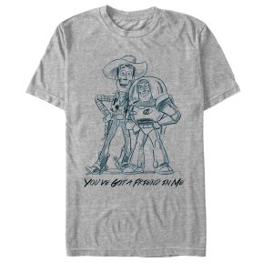 Men’s Toy Story Woody and Buzz Friends T-Shirt