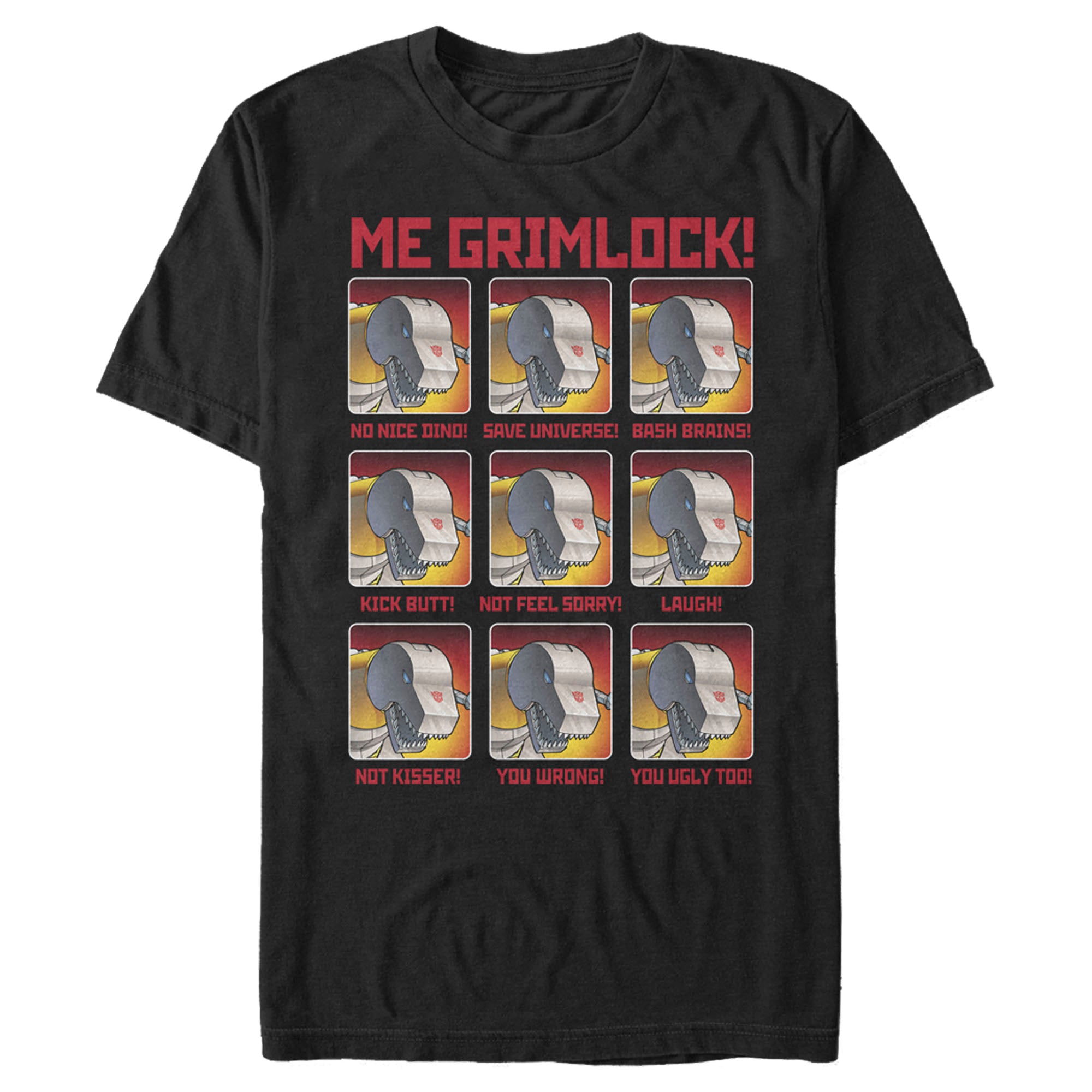 Men's Transformers Grimlock Meme Box T-Shirt Men's Transformers Grimlock Meme Box T-Shirt