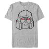 Men’s Transformers Megatron Face Outline T-Shirt