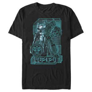 Men’s Transformers Optimus Prime Digital Outline T-Shirt