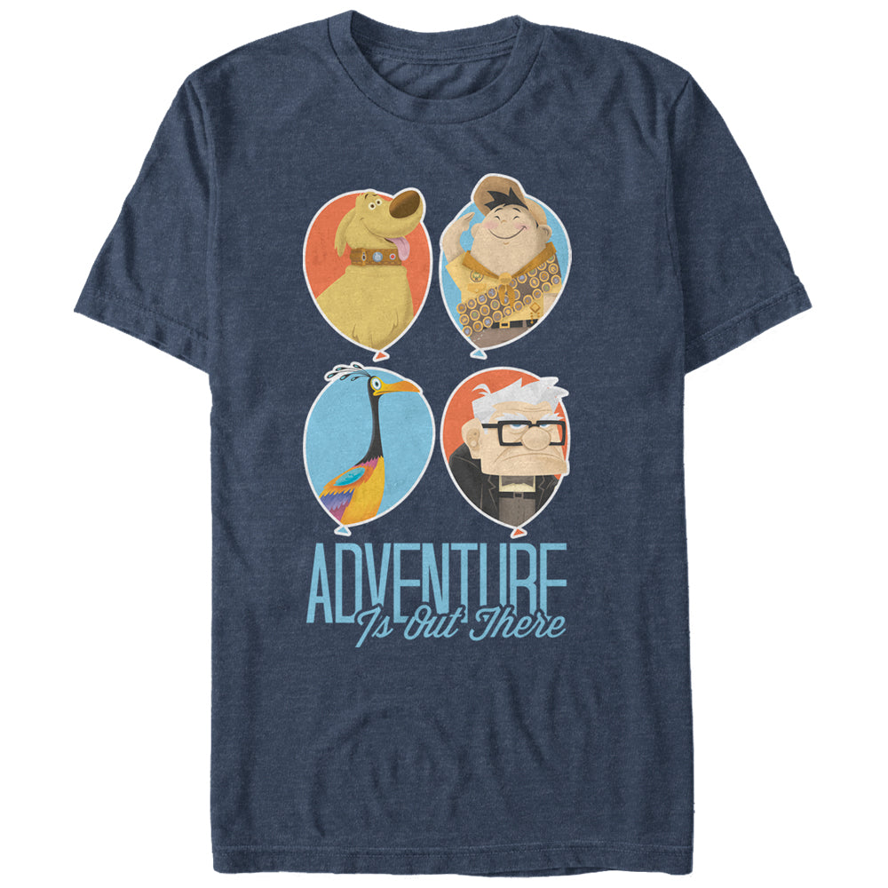 Men's Up Balloons Adventure is Out There T-Shirt Men's Up Balloons Adventure is Out There T-Shirt