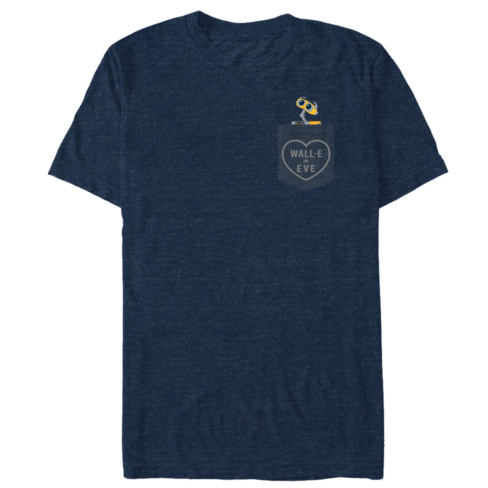 Men's Wall-E Valentine Heart Pocket T-Shirt Men's Wall-E Valentine Heart Pocket T-Shirt