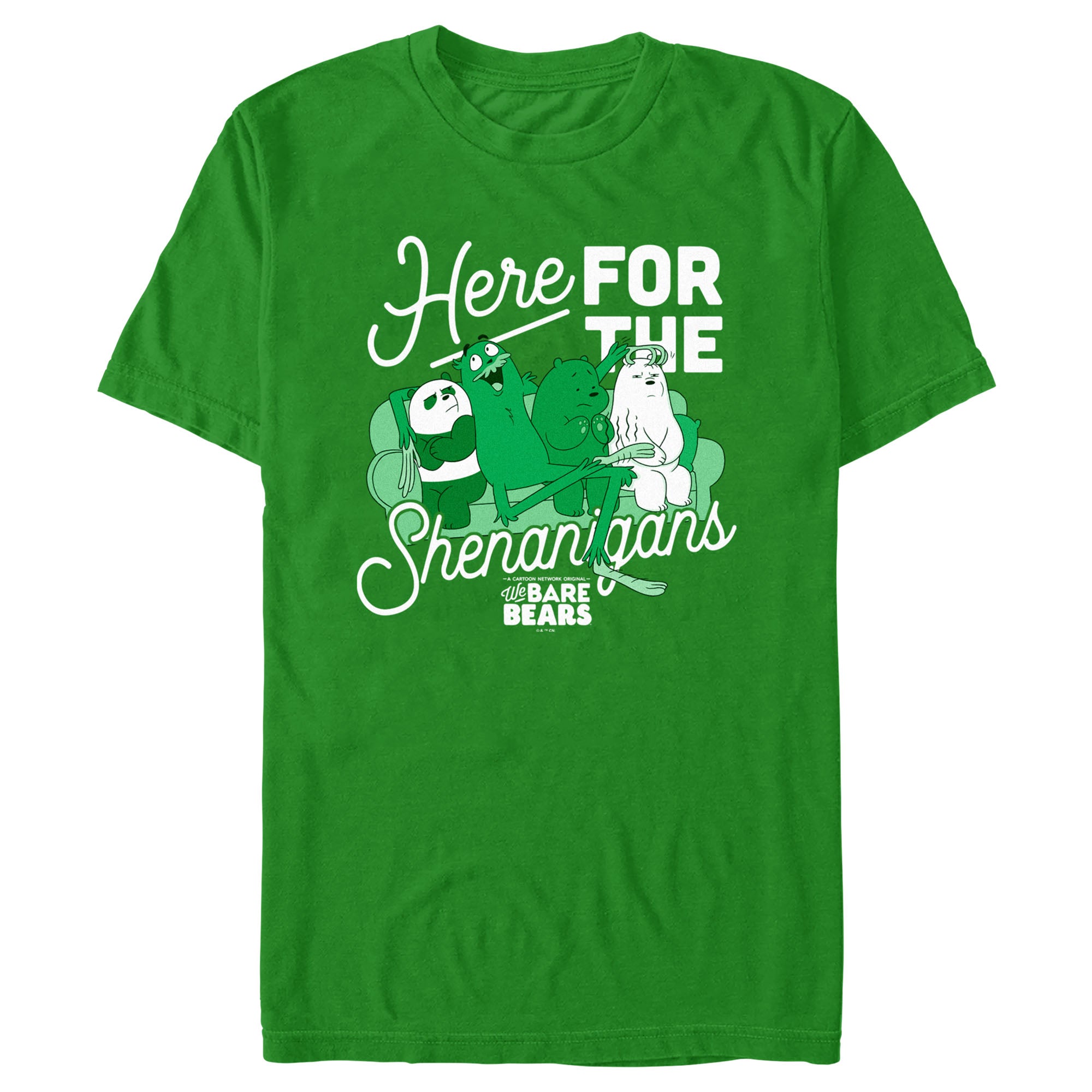 Men's We Bare Bears Here for Shenanigans T-Shirt Men's We Bare Bears Here for Shenanigans T-Shirt